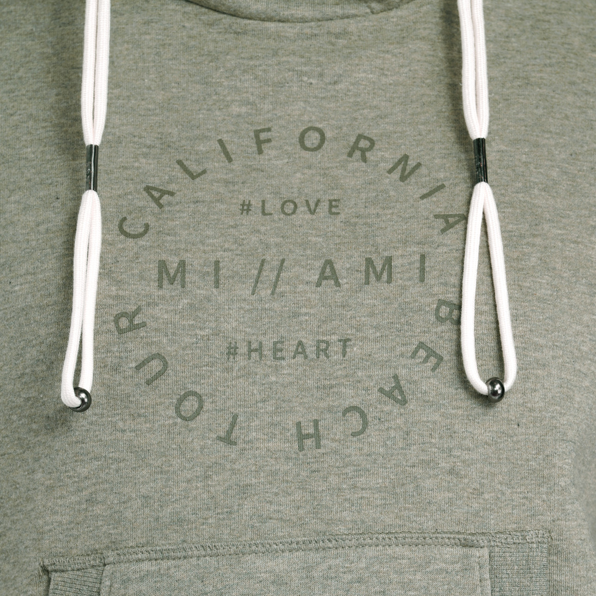 Damen Sweatshirt mit Print und Kordel