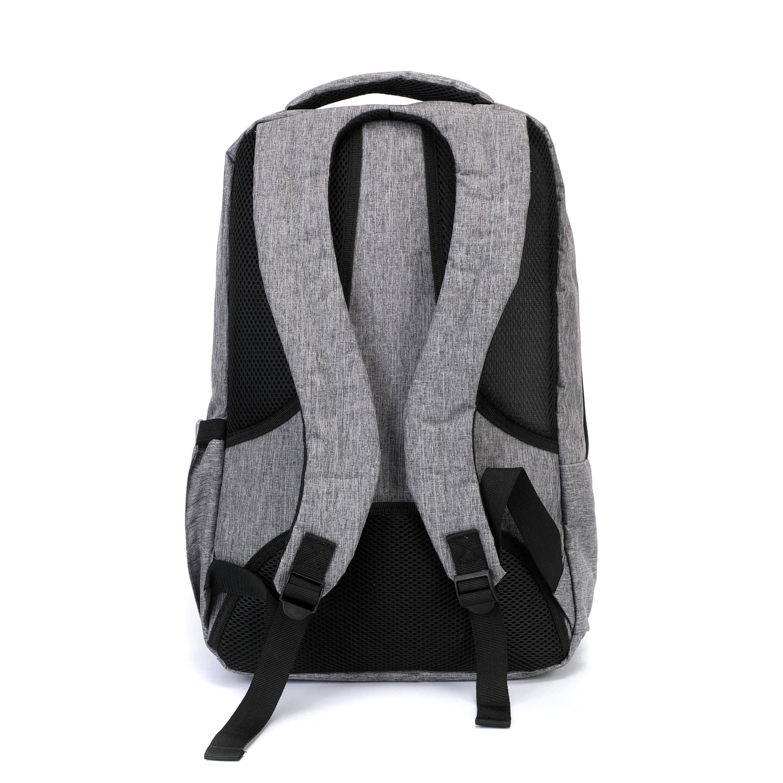 JAN MAX Laptoprucksack Jan Max Laptoprucksack, 15,6 Zoll Notebook Rucksack für Männer und Frauen Schule, Uni und Arbeit, grau