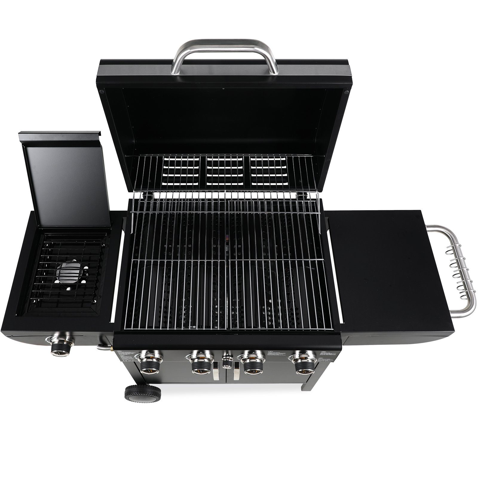 TLGREEN Gasgrill Gasgril BBQ Grillwagen 4+1 Brenner Große Grillfläche