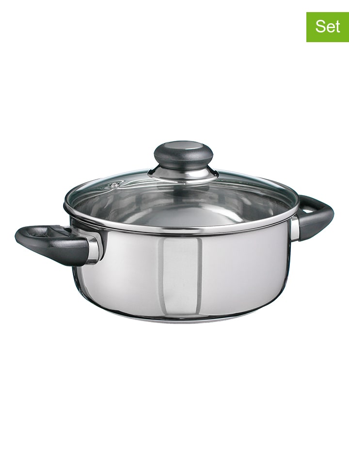 Chefware 2tlg. Edelstahl-Kochtopf 