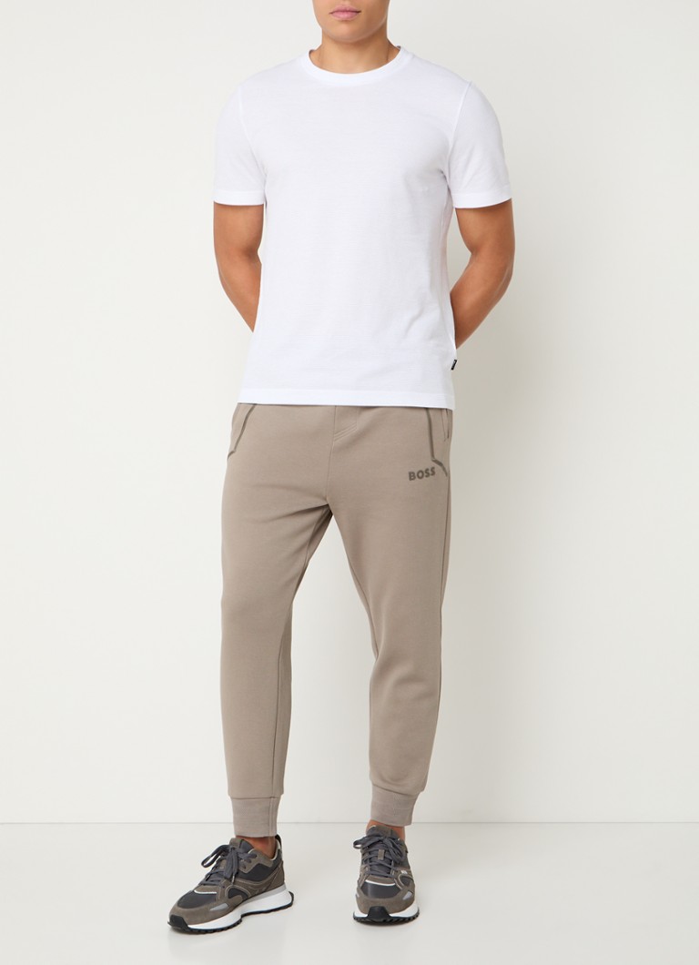 Pantaloni de trening HUGO BOSS Hadiko slim fit cu logo și buzunare laterale