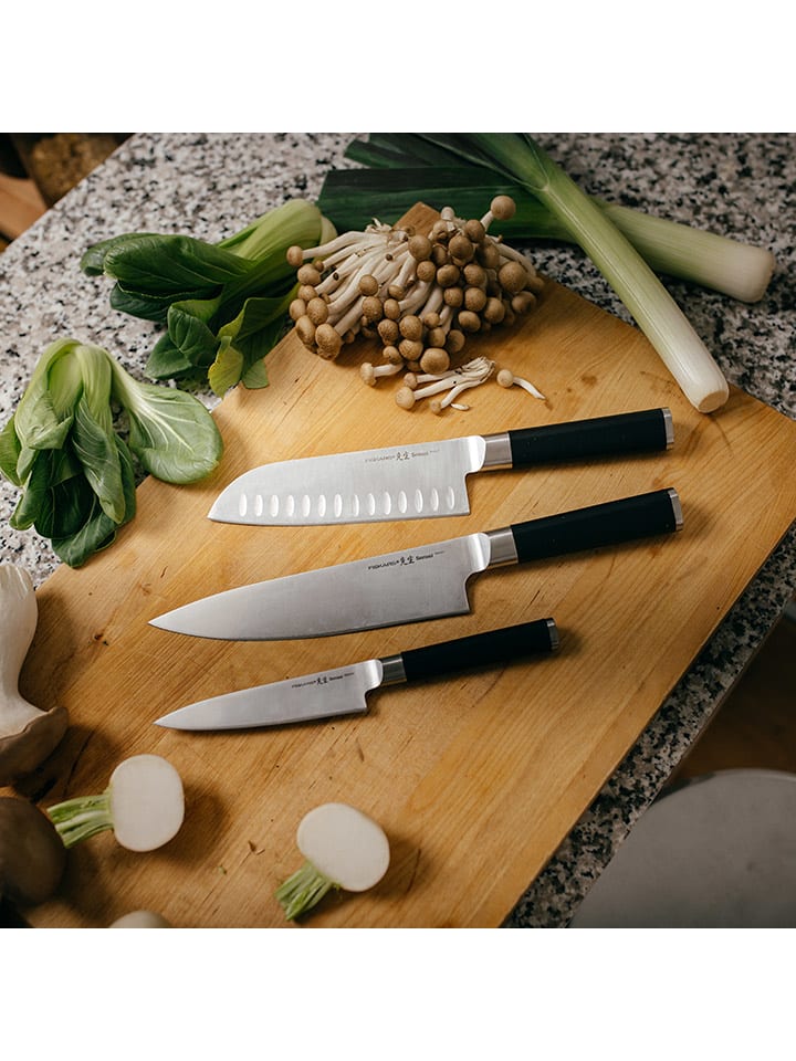 Fiskars 3er-Set: Küchenmesser ''Sensei'' in Schwarz/ Silber günstig kaufen onesize