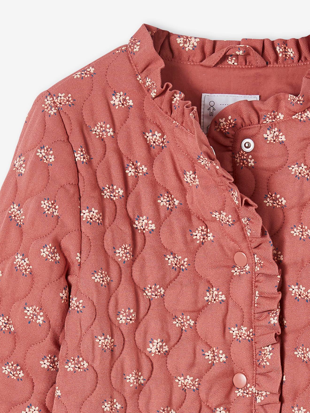 Vertbaudet Mädchen Steppjacke mit Recyclingmaterial - ziegel