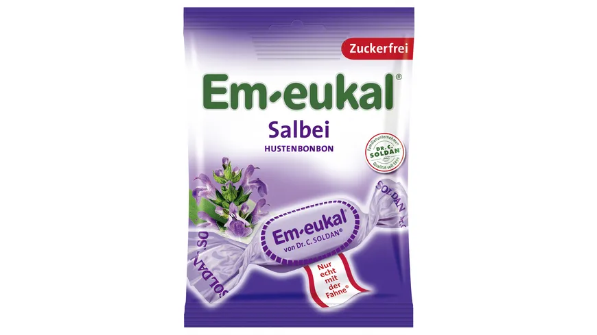 Em-eukal Salbei Hustenbonbons zuckerfrei 75 g
