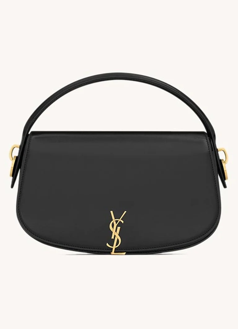 Borsa a tracolla Saint Laurent Voltaire in pelle di vitello Box