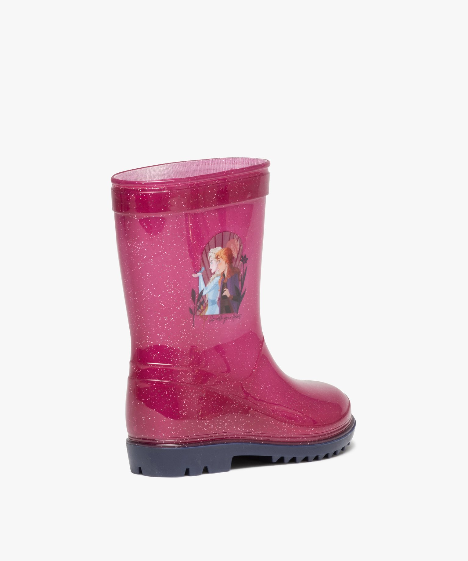 Bottes de pluie fille à paillettes - Reine des neiges violet | GEMO