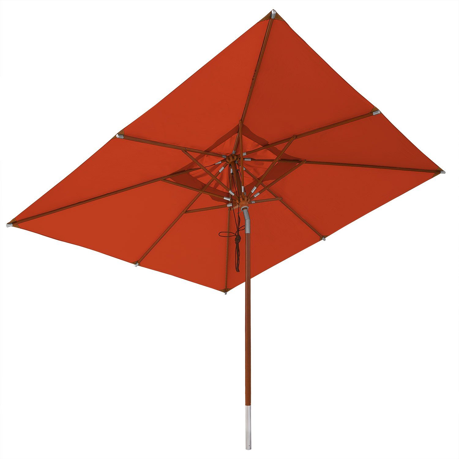 anndora-sonnenschirm Sonnenschirm 3x3m quadratisch Knickbar mit Dreh Kipp Mechanismus - Farbwahl