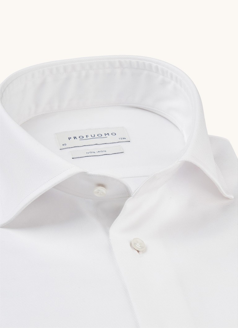 Profuomo srajca slim fit brez likanja z dvojno manšeto