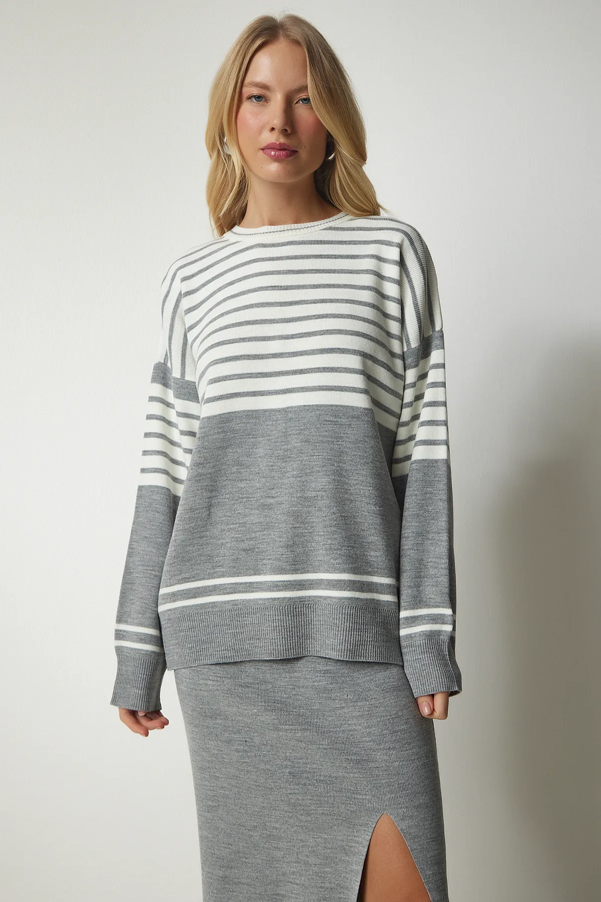Happiness İstanbul  Zweiteiler - Grau - Regular Fit