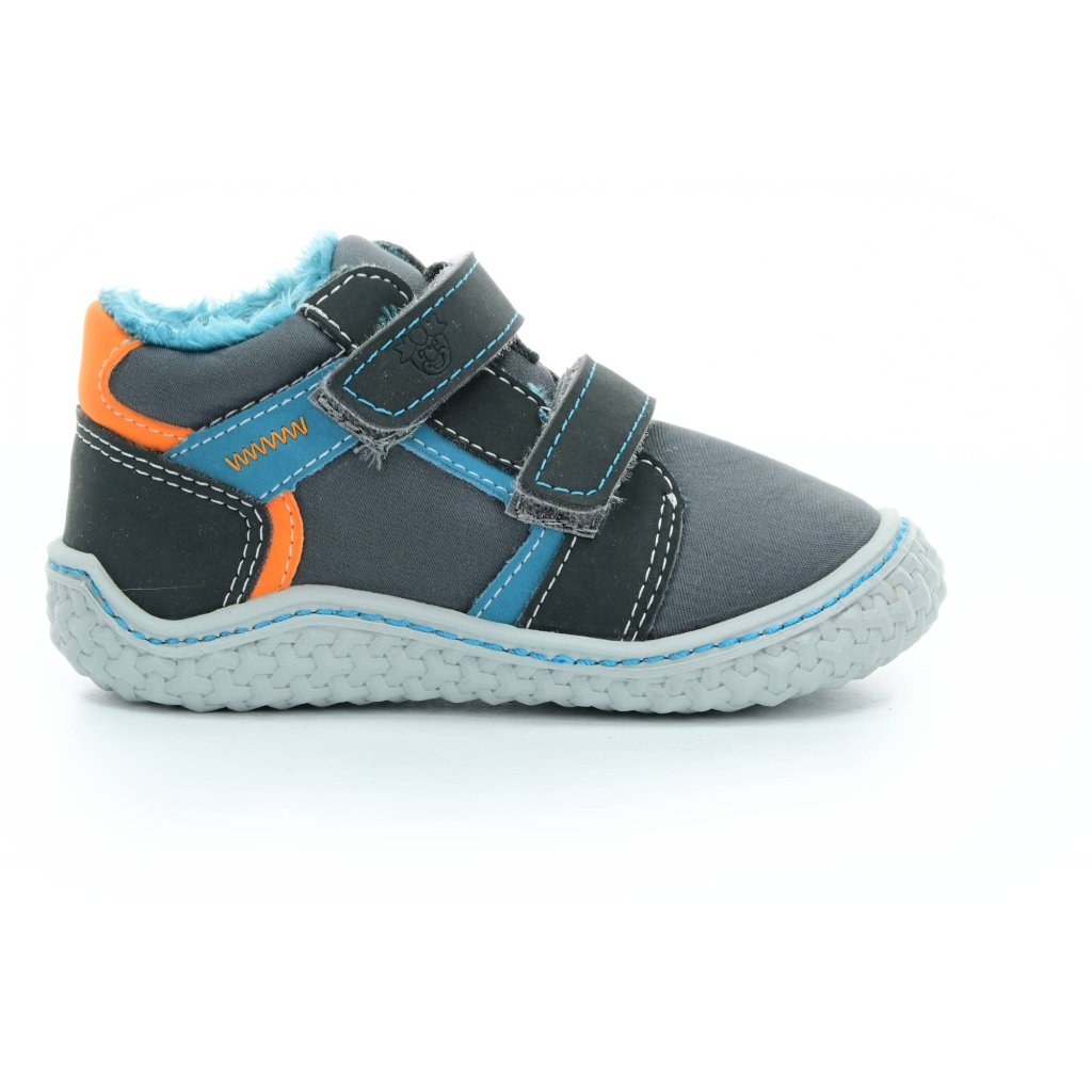 Ricosta Lion mittle Graphit/grigio (M) Lauflernschuhe - gefütterte Barfuß-Stiefeletten