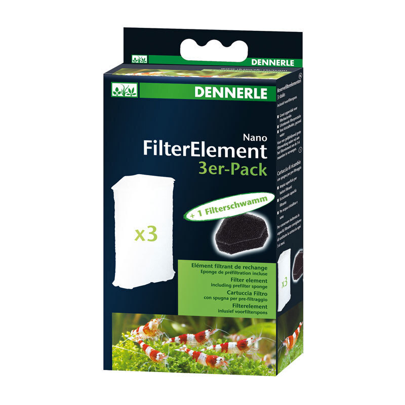 DENNERLE Filter DENNERLE Nano Eckfilter, Ersatzkartusche 3er
