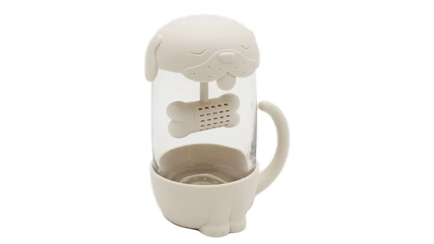 Winkee Teebecher Hund mit integriertem Tee-Ei