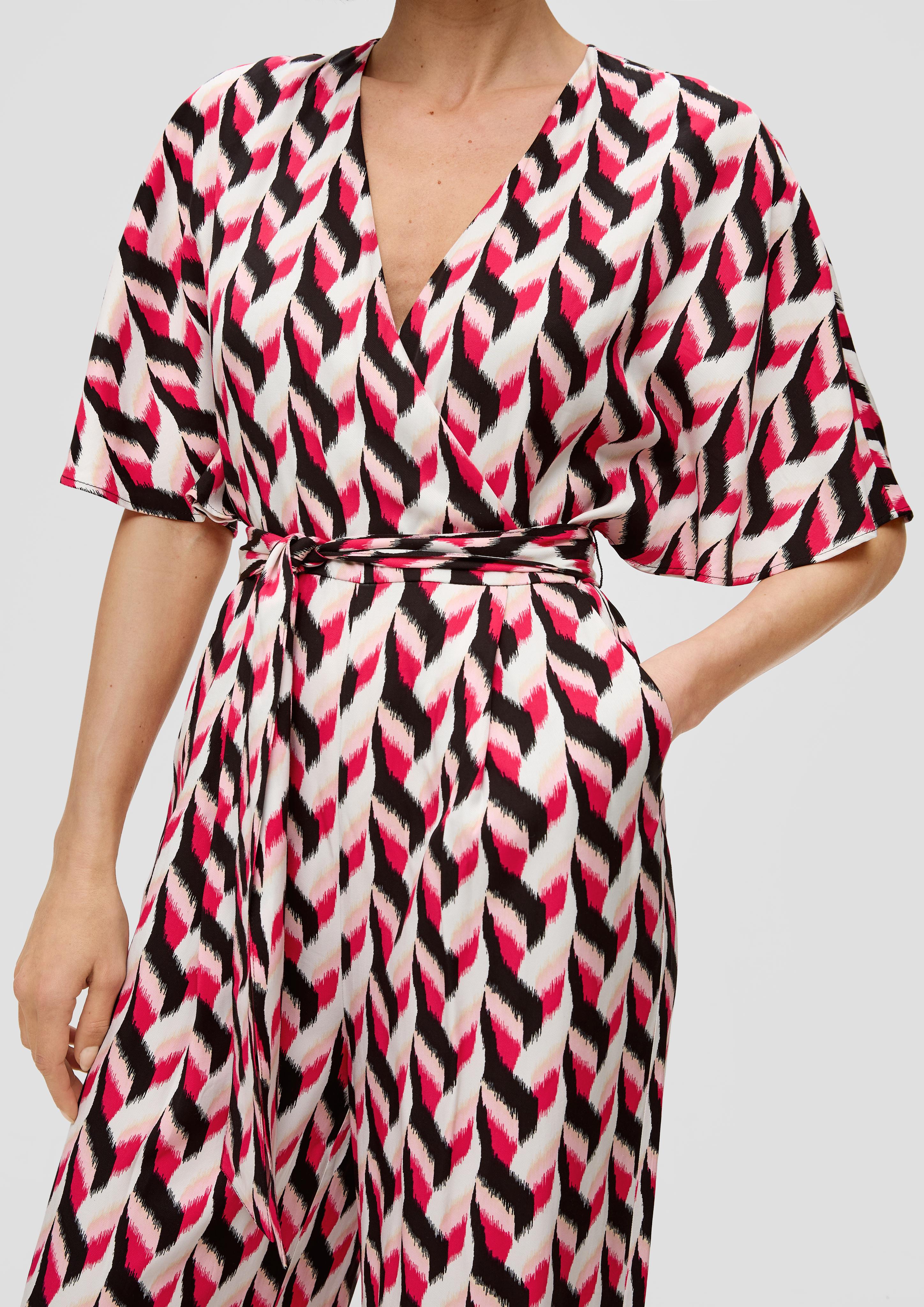 Jumpsuit mit Bindedetail  2141704-99B2