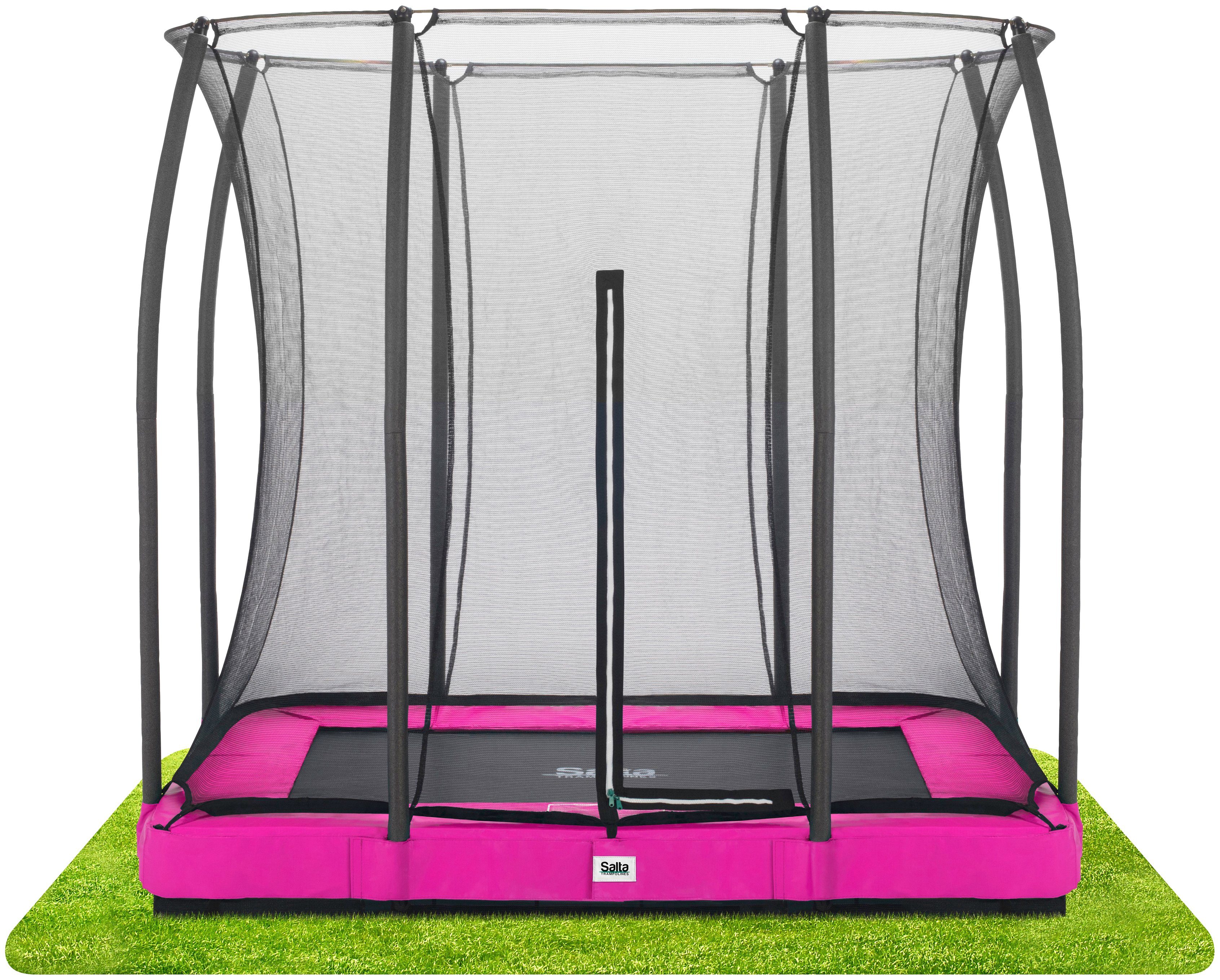 Salta Gartentrampolin Comfort Edition Ground, Schutzrand pink