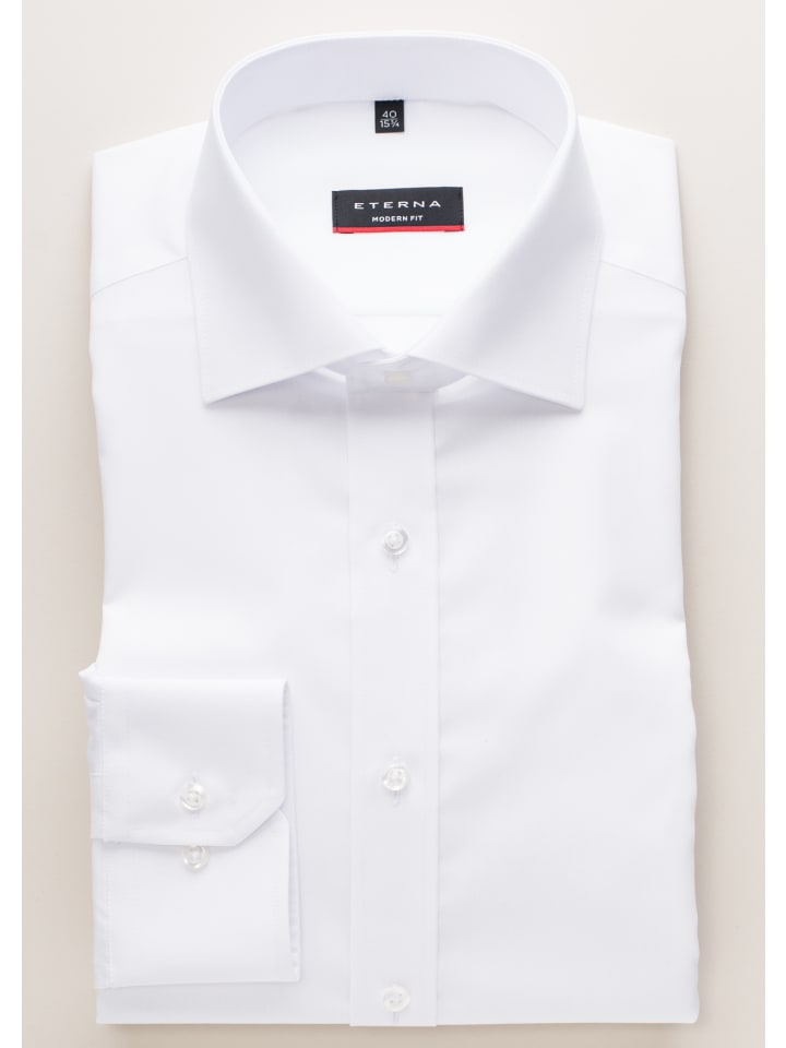 Eterna Hemd MODERN FIT in weiß günstig kaufen