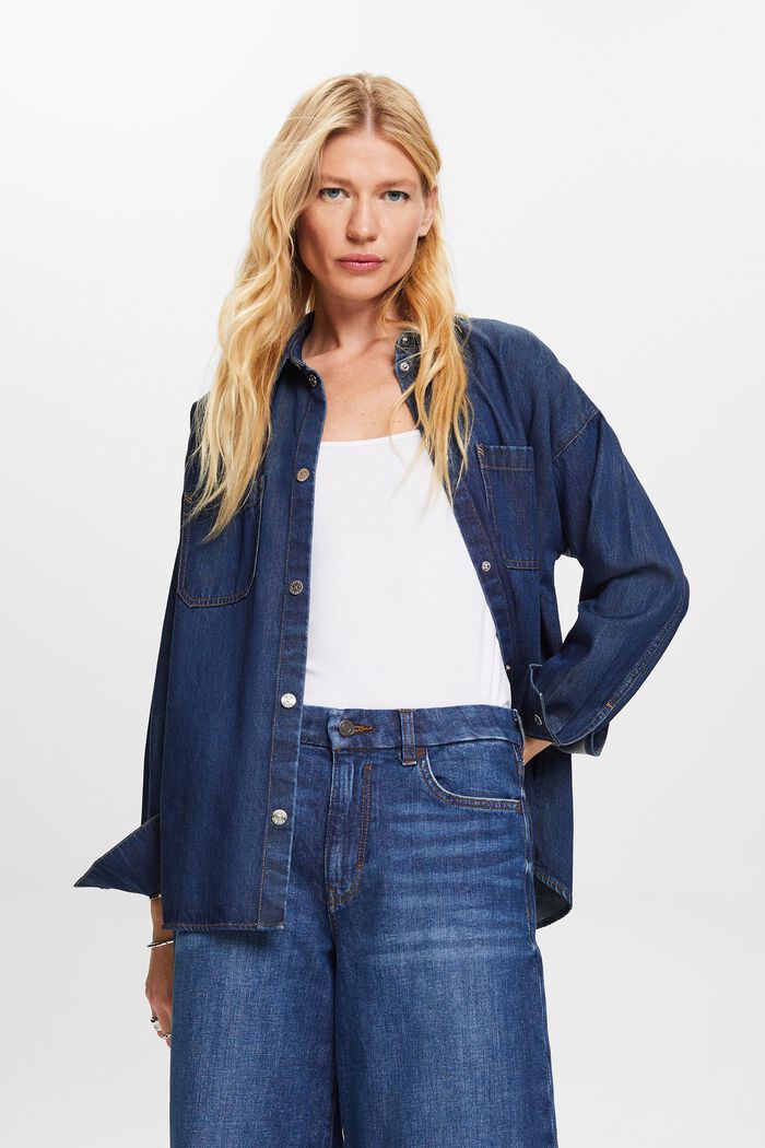 Jeanshemd in lockerer Passform
