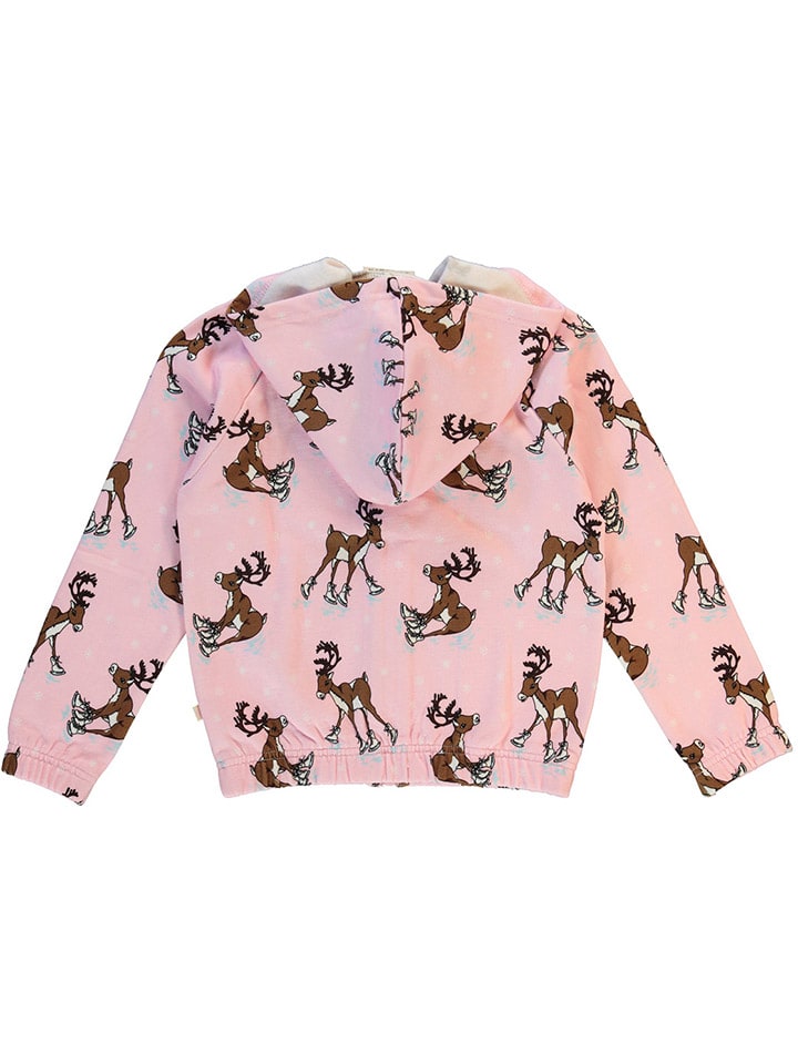 Småfolk Sweatjacke in Rosa/ Braun günstig kaufen