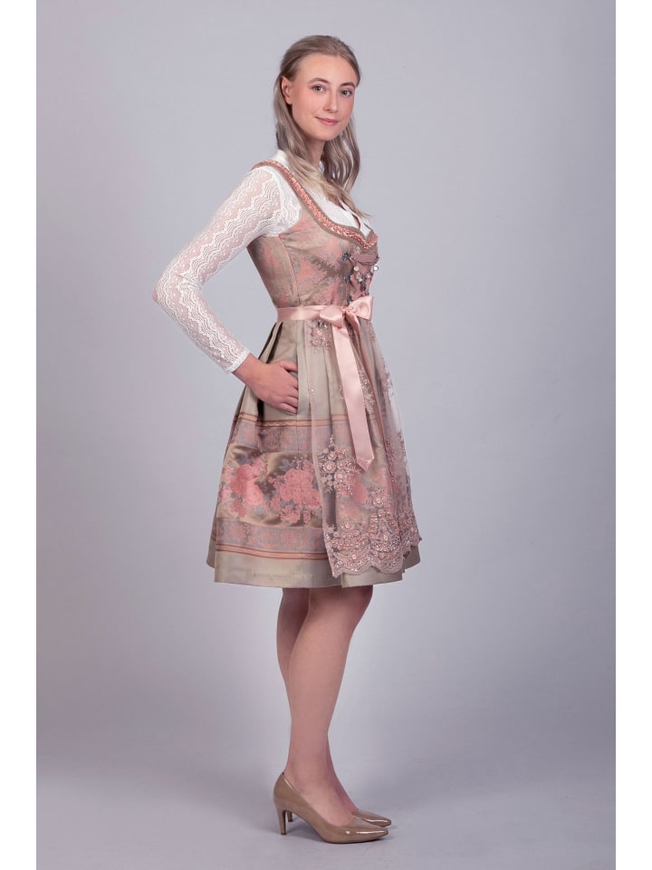 Edelnice Mini Dirndl 2-teilig Rosalie in rose günstig kaufen