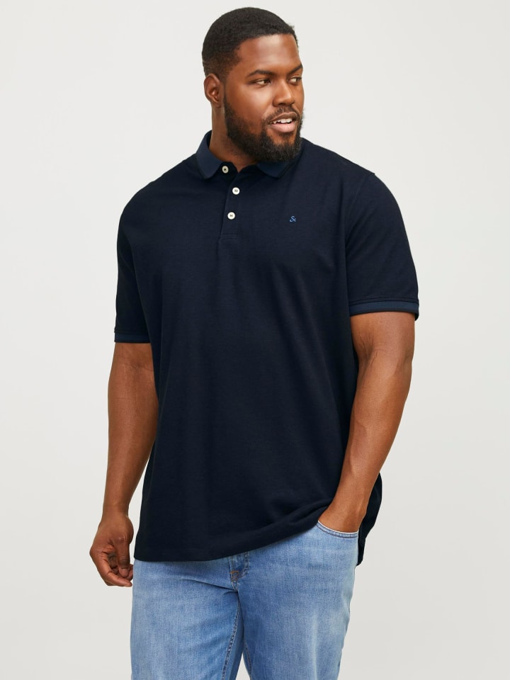 JACK & JONES PLUS Poloshirt in Dark Navy 1 günstig kaufen