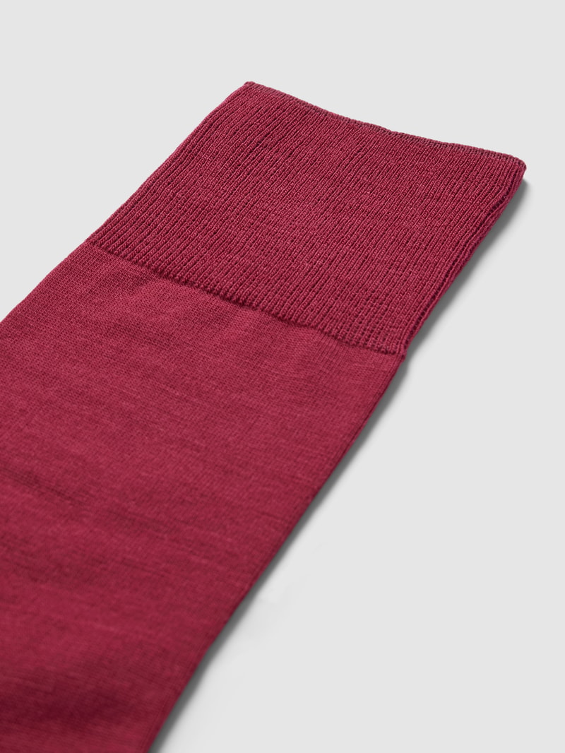 Socken mit elastischem Rippenbündchen Modell 'AIRPORT' in pflaume