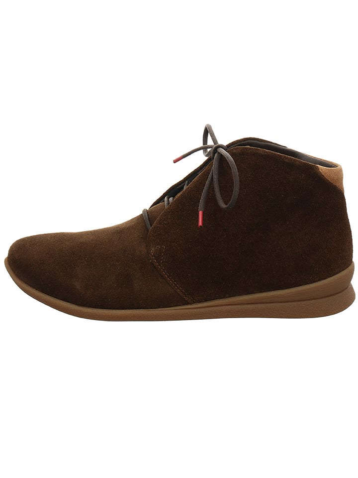 Think! Leder-Ankle-Boots in Braun günstig kaufen