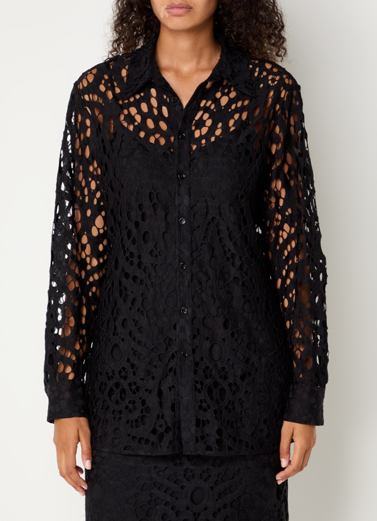 Vanilia Blouse with openwork design