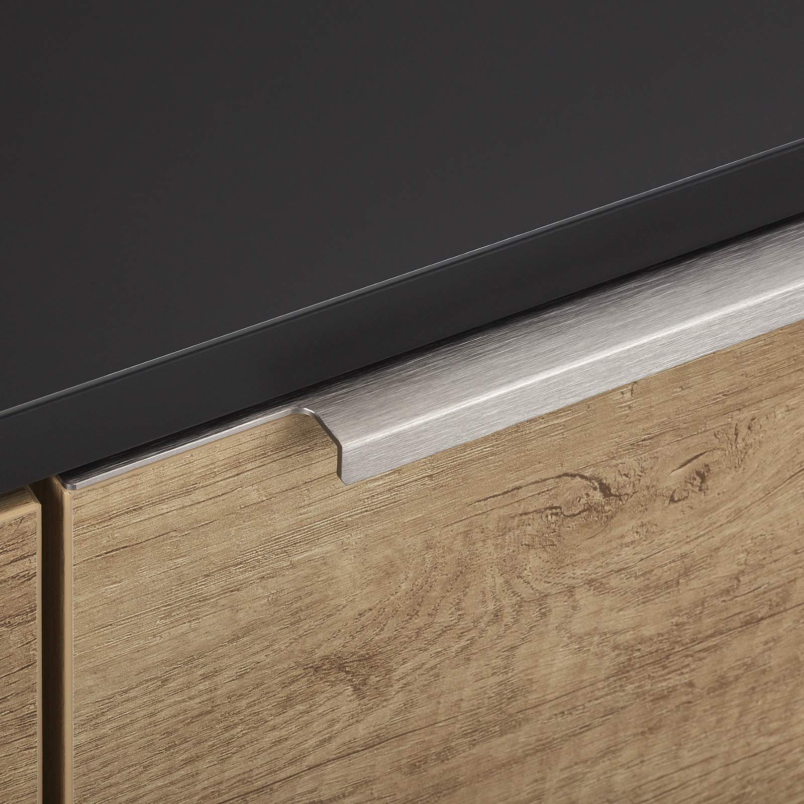 SO-TECH® Möbelgriff BLANKETT Slim Edelstahloptik gebürstet 145 - 1195 mm, incl. Schrauben