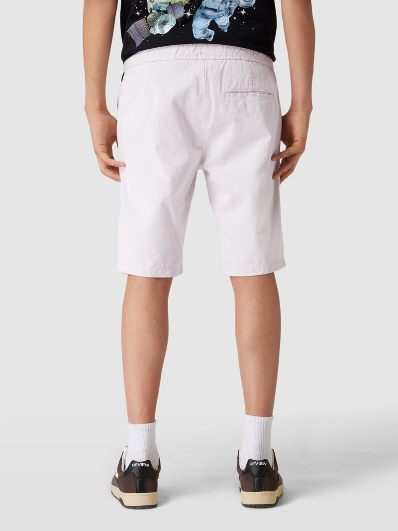 Regular Fit Bermudas mit Tunnelzug Modell 'yarn' in offwhite