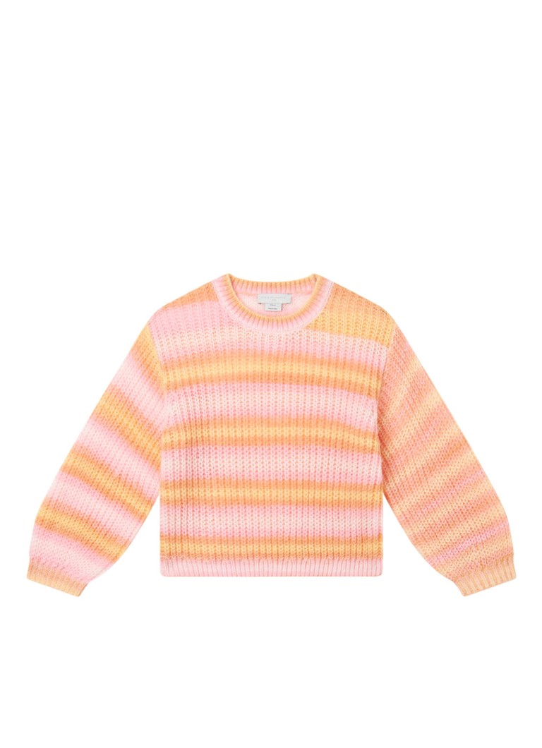Pulover Stella McCartney cu dungi fine tricotate.