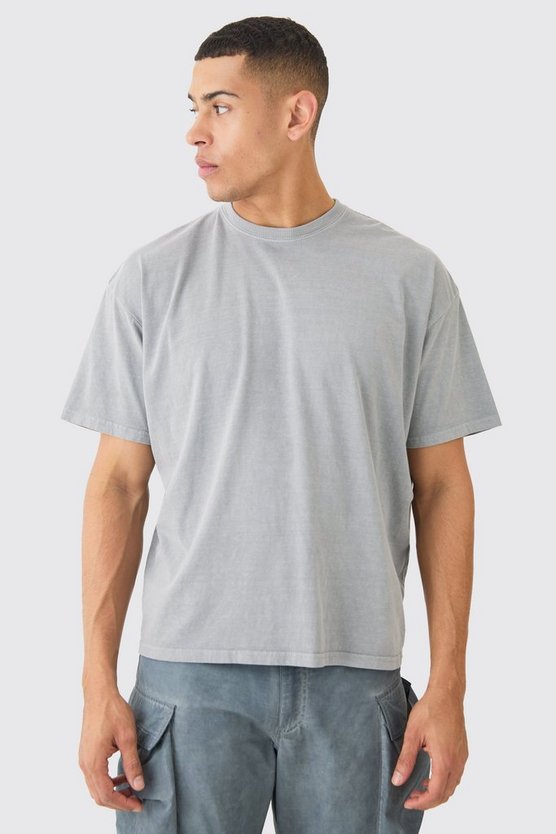 Oversize T-Shirt mit Space-Print
