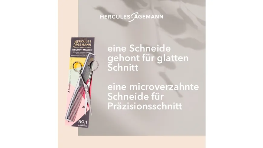 HERCULES Sägemann Scherenset Haarschneideschere + Haarschneidekamm
