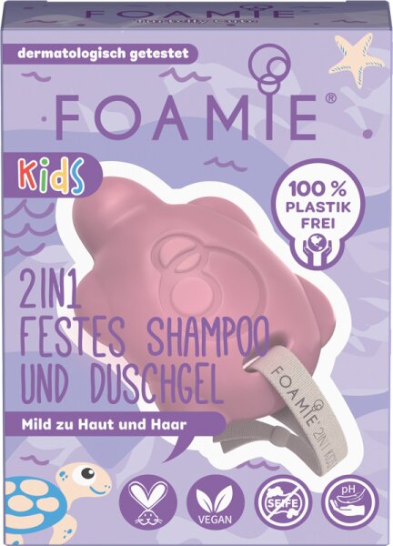 Foamie 2in1 Festes Shampoo & Duschgel Kids pink Festes Duschgel