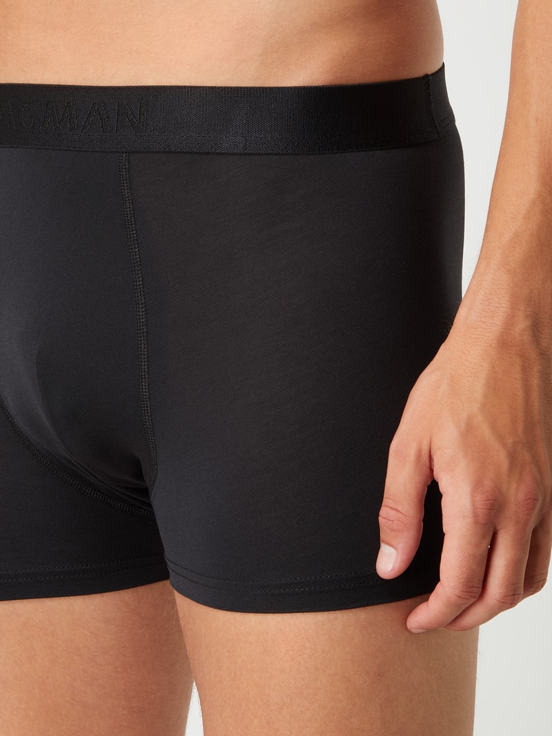 Trunks aus Jersey im 2er-Pack in schwarz