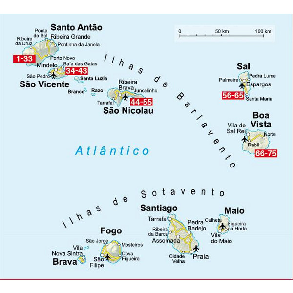 Kapverden Nord: Santo Antão, São Vincente, São Nicolau, Sal, Boa Vista - Wanderführer