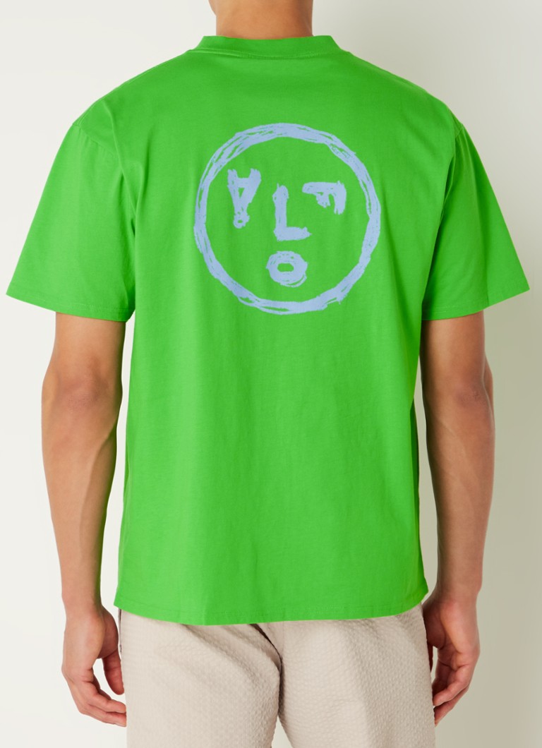 T-shirt con la faccia di Olaf Crayon, logo e stampa sul retro.