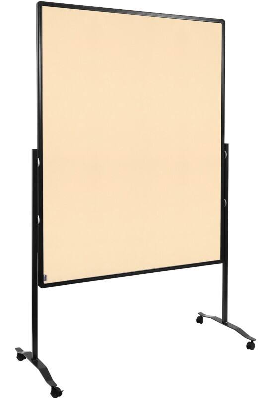 Legamaster PREMIUM PLUS Moderationswand, höhenverstellbar, Hoch- und Querformat, Filz, beige