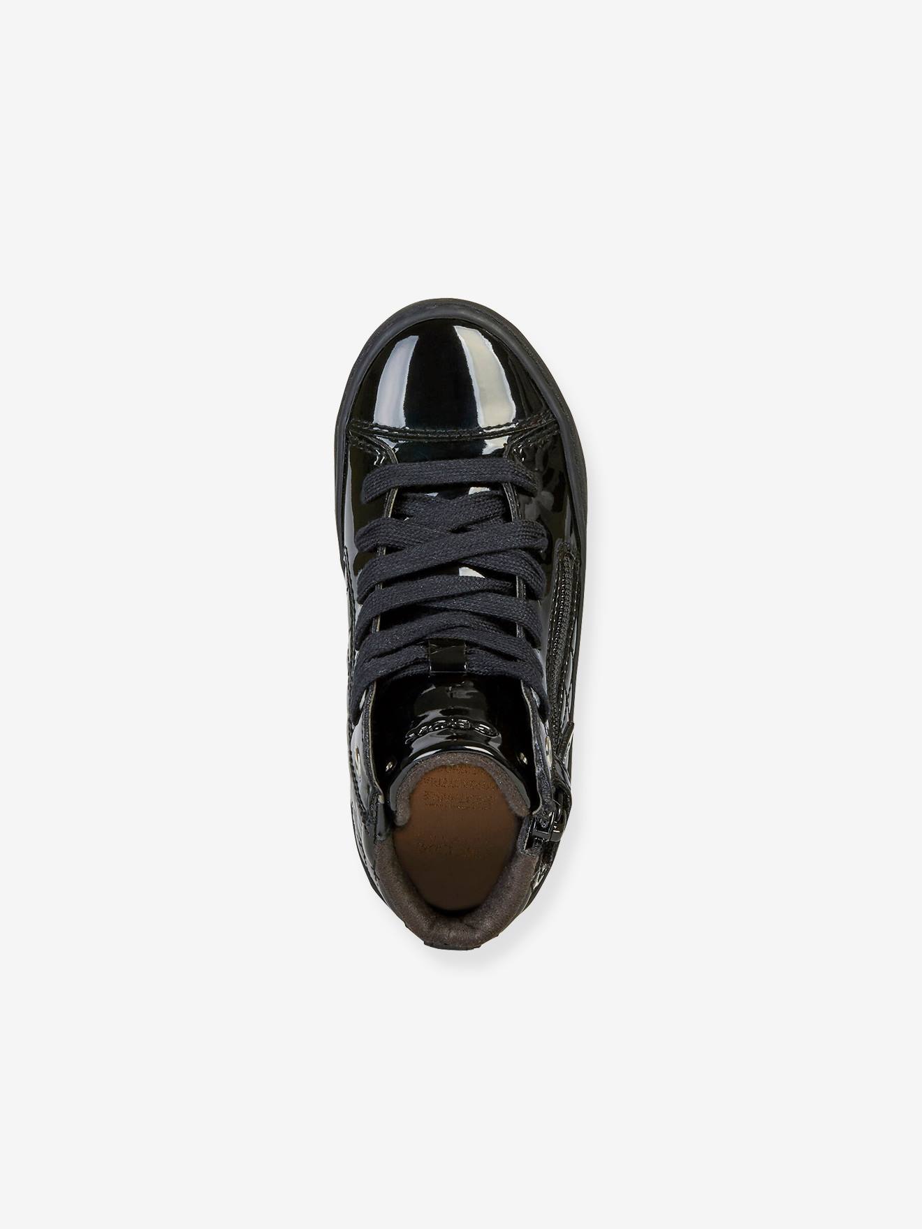 Baskets fourrées Mid fille Kalispera Girl GEOX® noir vernis