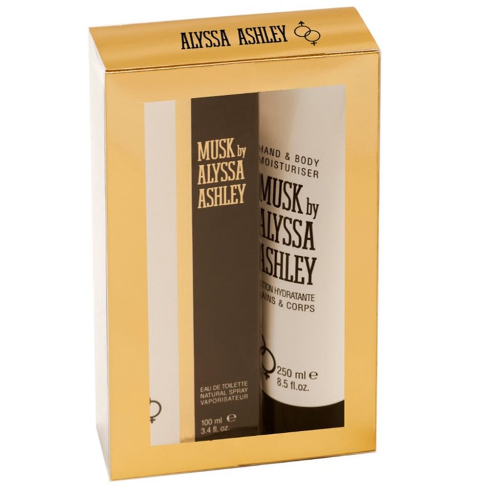 ALYSSA ASHLEY Musk Geschenkset Eau de Toilette 50 ml + Hand & Body Lotion 250 ml