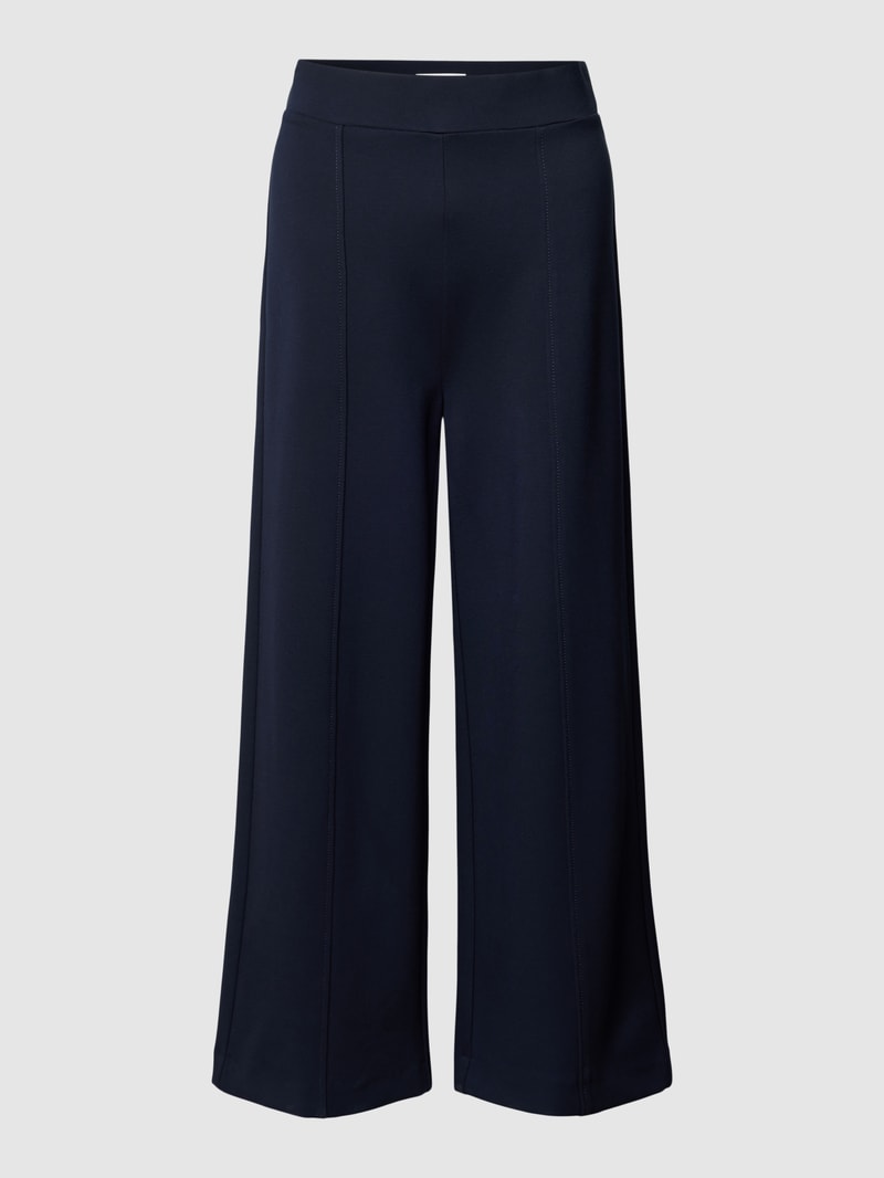 Culotte mit Ziernähten in dunkelblau