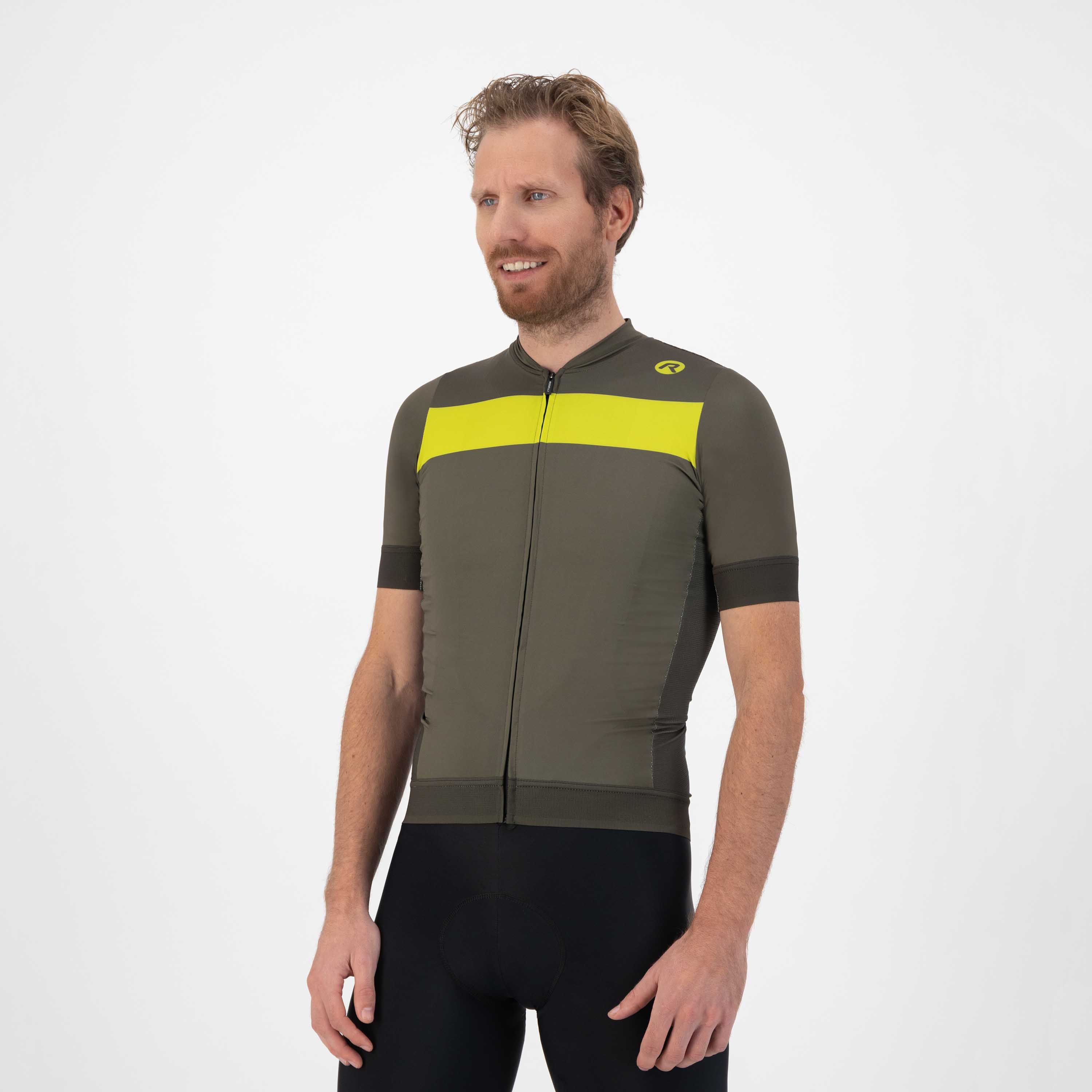 Rogelli Prime Grün/Fluor Herren Radtrikot Kurzarm