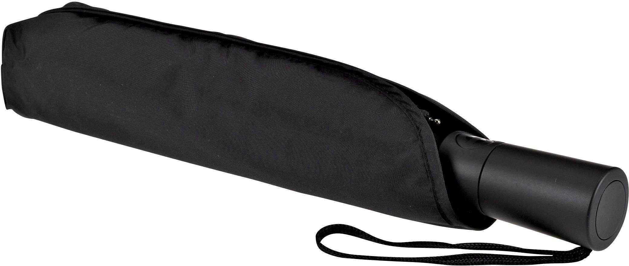 EuroSCHIRM® Taschenregenschirm Automatik 3020, schwarz