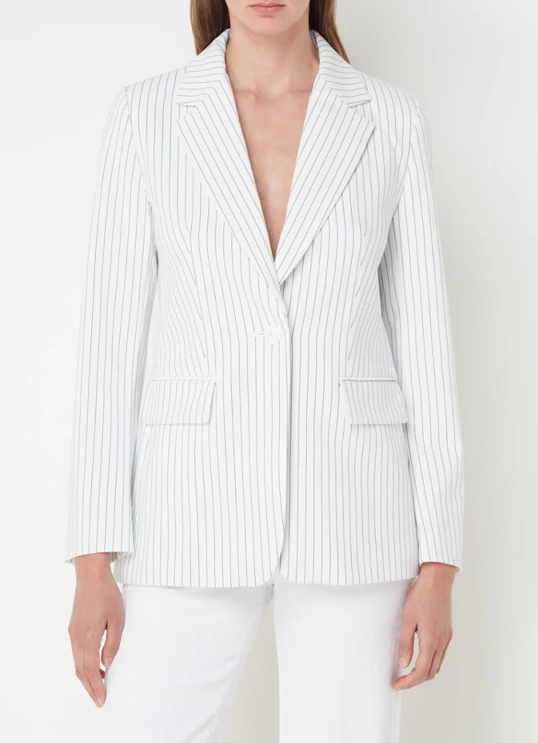 French Connection Blazer with shoulder pads and pinstripe