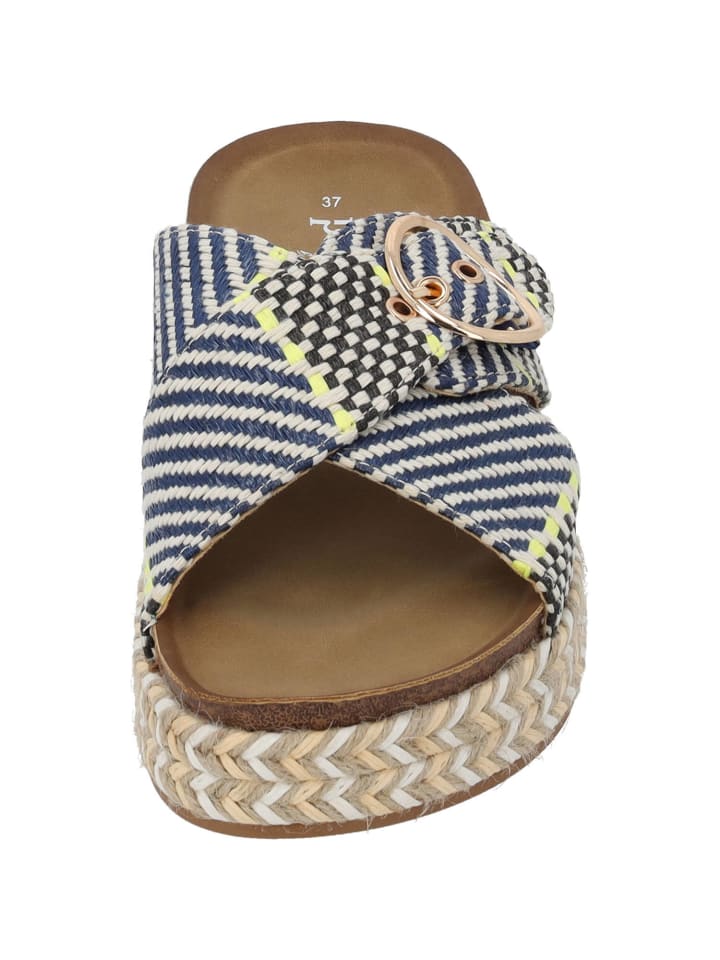 palado Plateau-Pantoletten in NAVY MULTI günstig kaufen