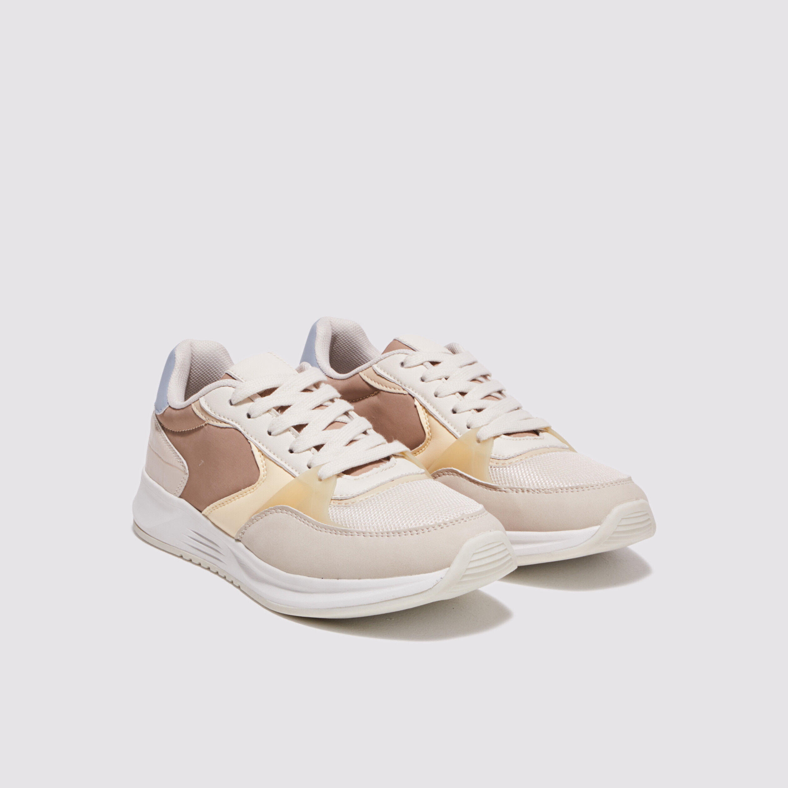 Baskets plates ecru femme | Cache Cache