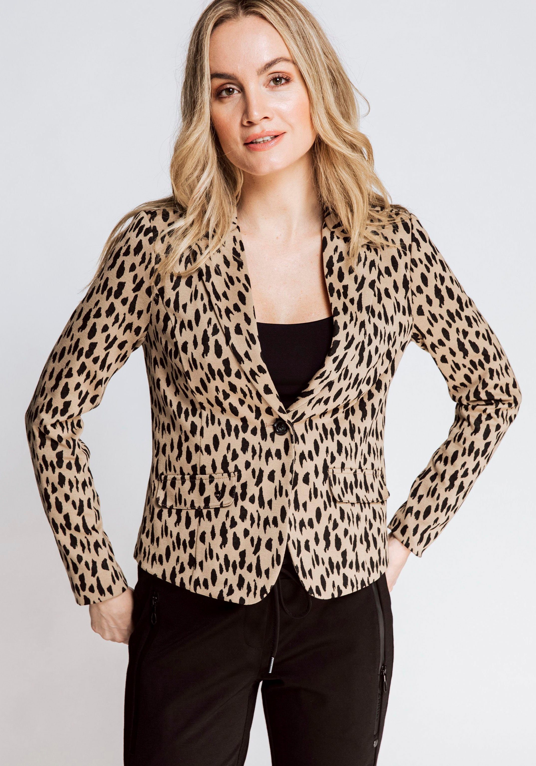 Zhrill Kurzblazer BETSY mit Allround Animalprint