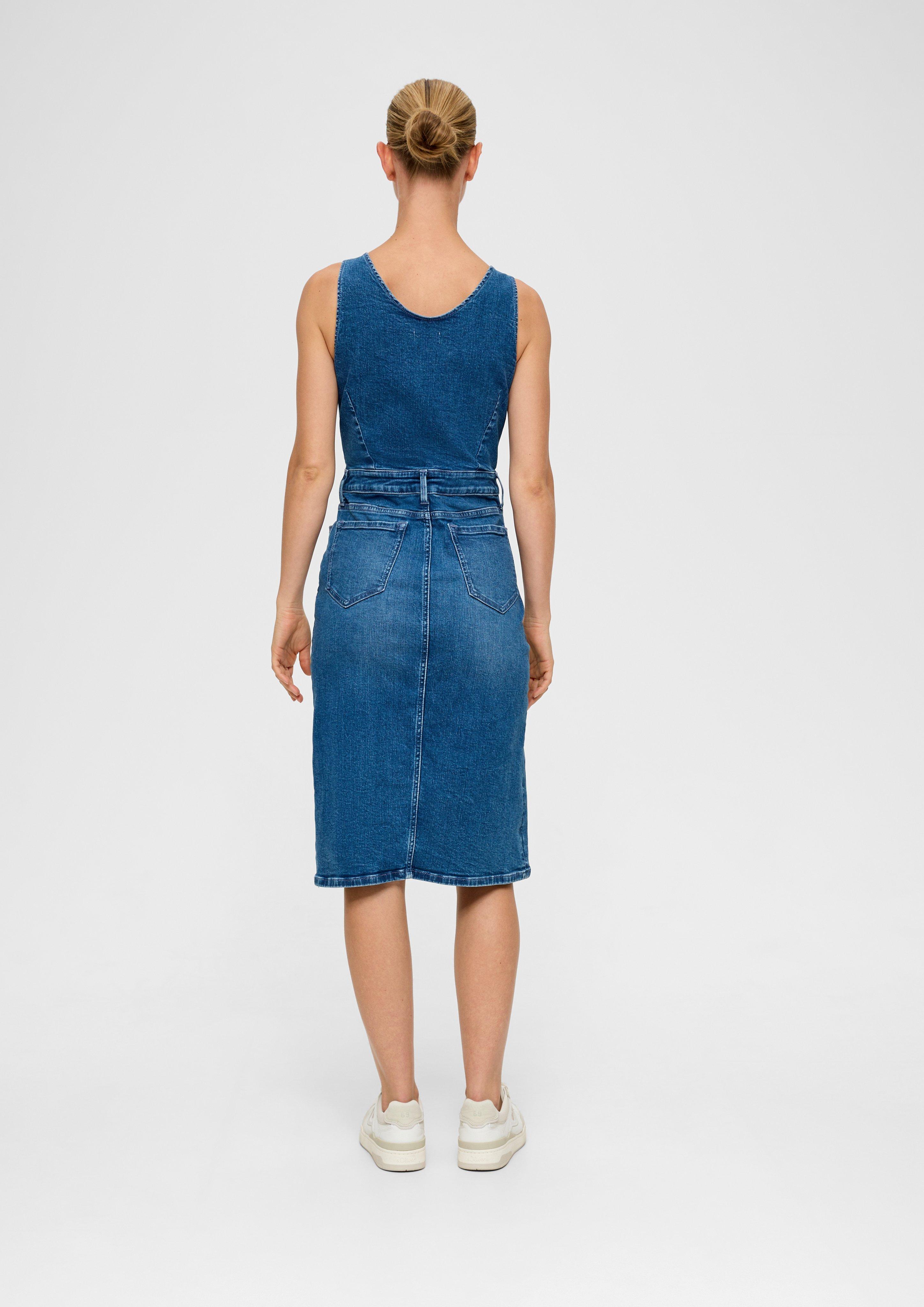 360° Denim: Jeanskleid mit Schlitz im Saum  2135827-54Z4
