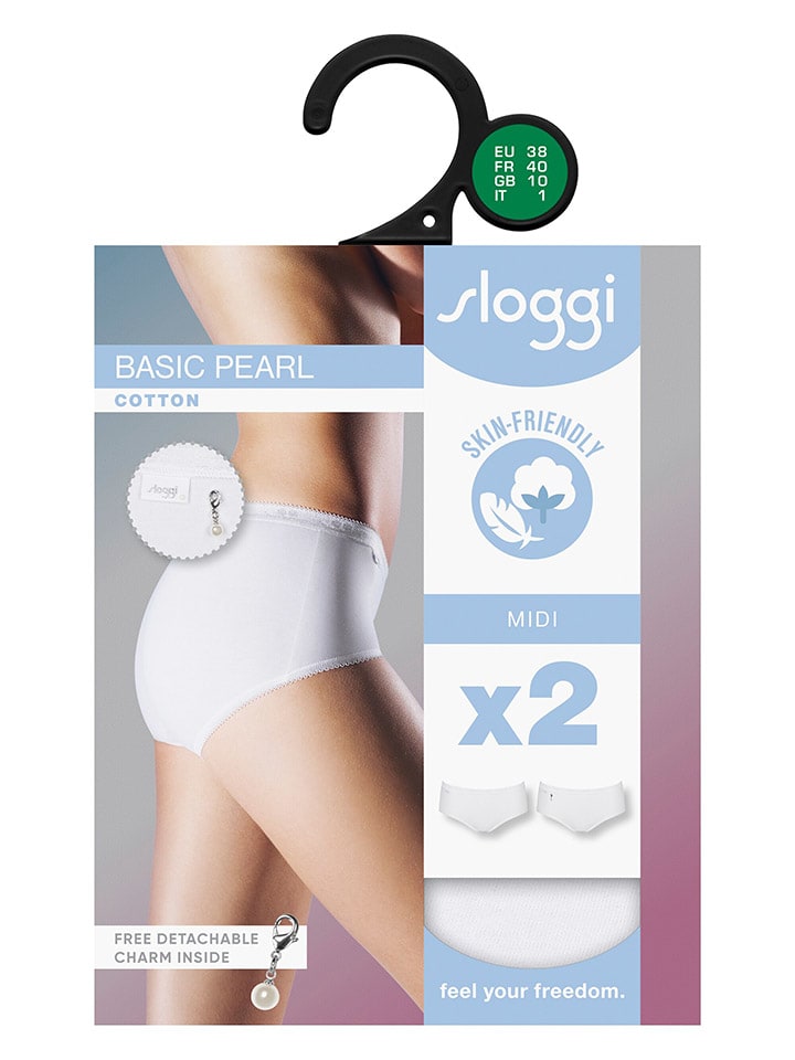 Sloggi 2er-Set: Pantys in Weiß günstig kaufen