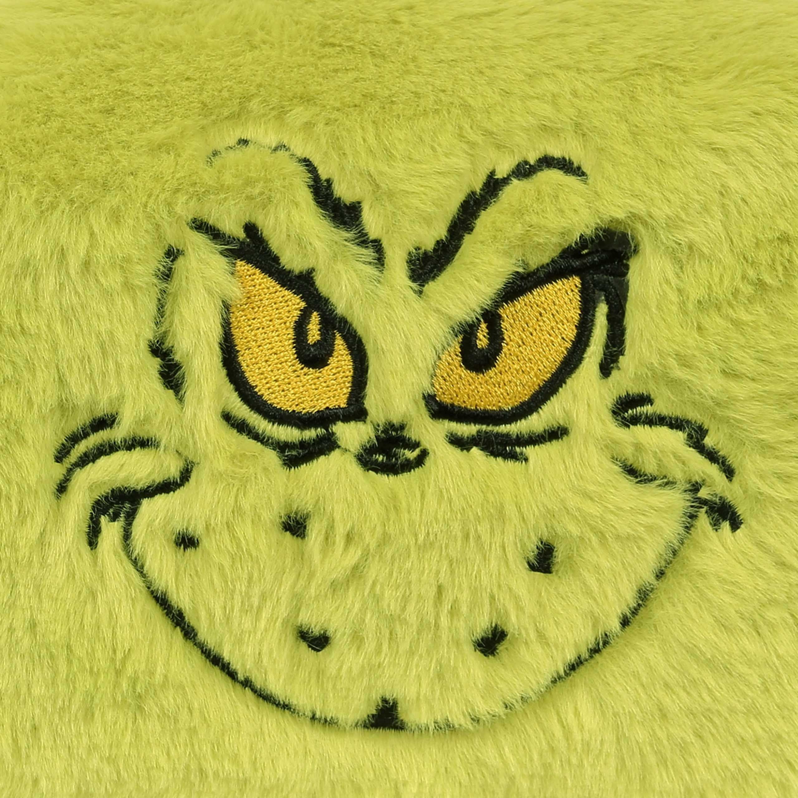 Sarcia.eu Kulturbeutel Grinch Plüsch Schminktasche quadratisch, mit Reißverschluss