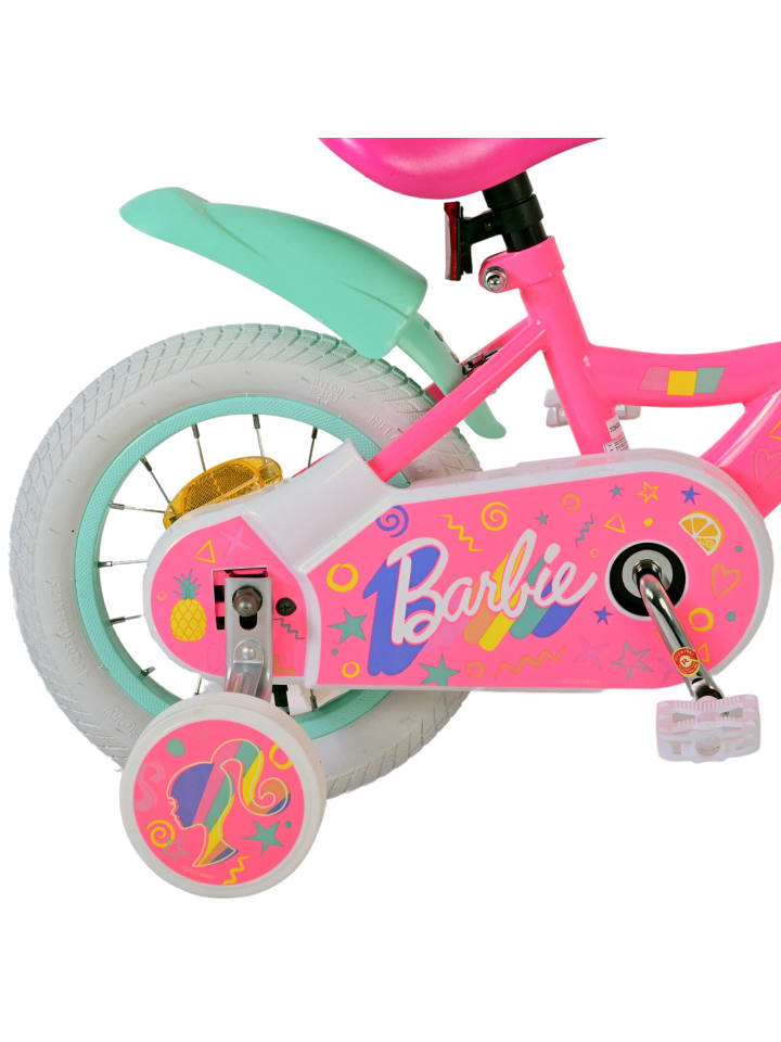 Volare Kinderfahrrad Barbie Fahrrad in Rosa für Mädchen 12 Zoll Kinderrad 3 Jahre günstig kaufen onesize