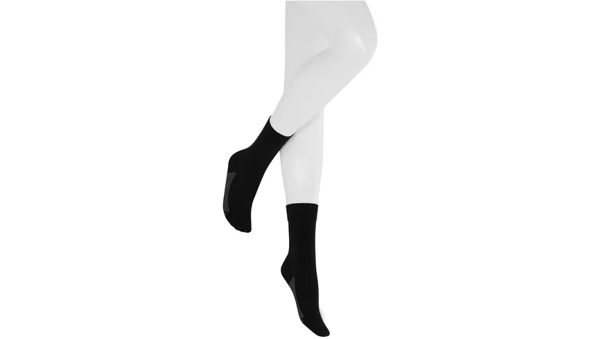 Hudson Damen Socken  Dry Cotton druckfrei black